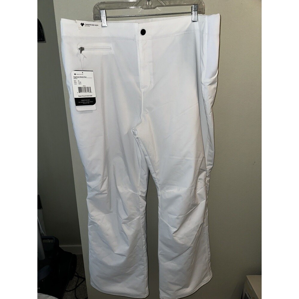 Obermeyer Fit High Rise White Ski Snow Pants Plus Size 20 Women’s Ladies Regular